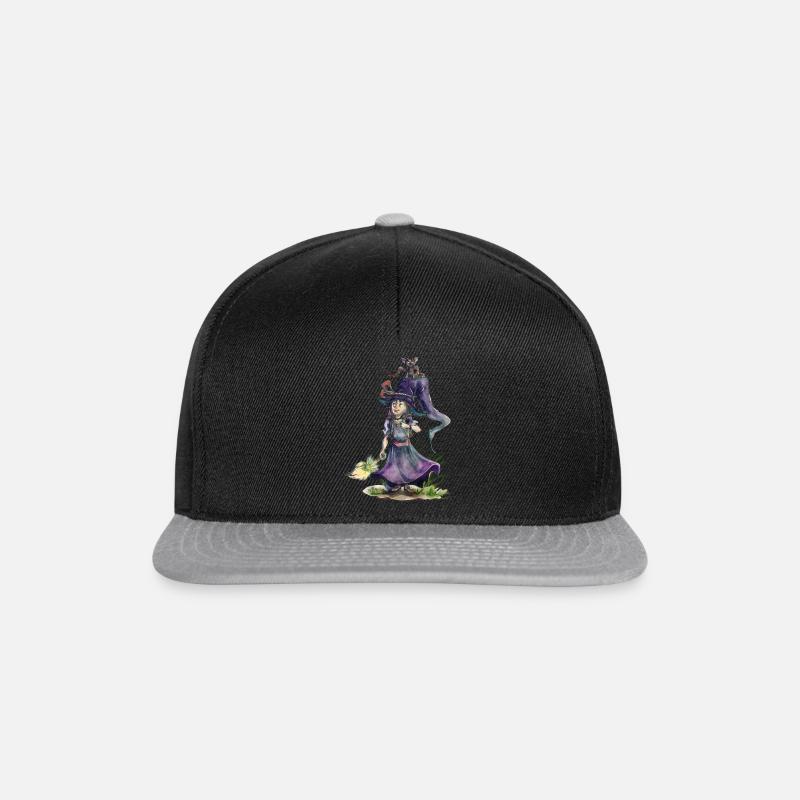 Kleine Hexe - Snapback Cap - Schwarz/Grau