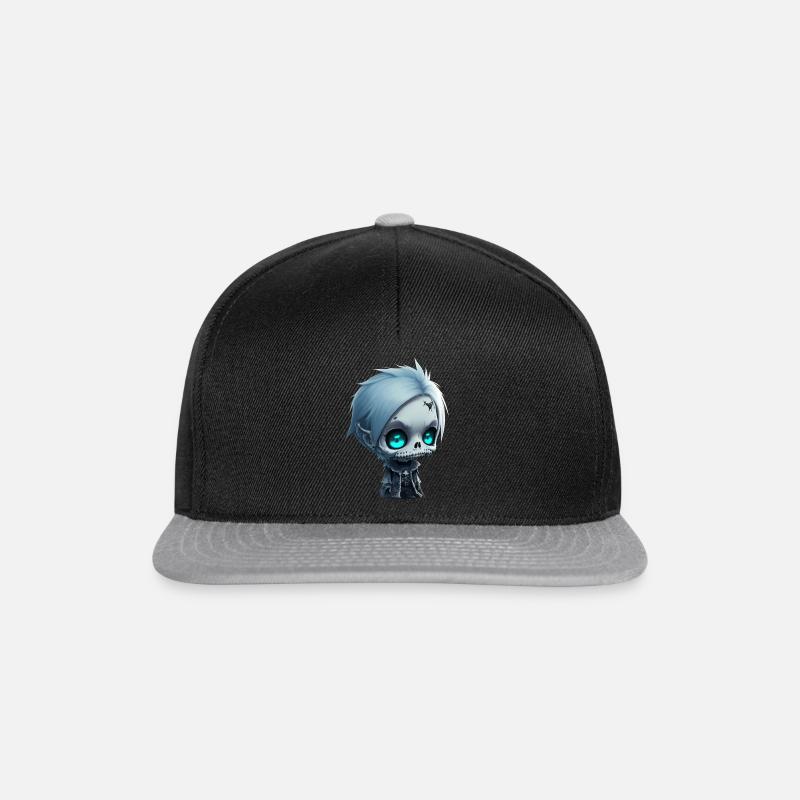 Vampire Skeleton - Snapback Cap - Schwarz/Grau