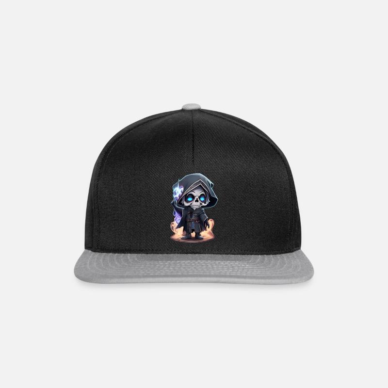 Wizard Skeleton - Snapback Cap - Schwarz/Grau