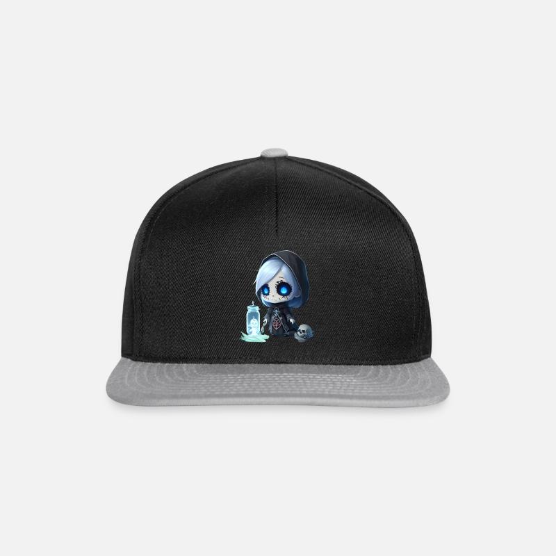 Wizard Skeleton - Snapback Cap - Schwarz/Grau