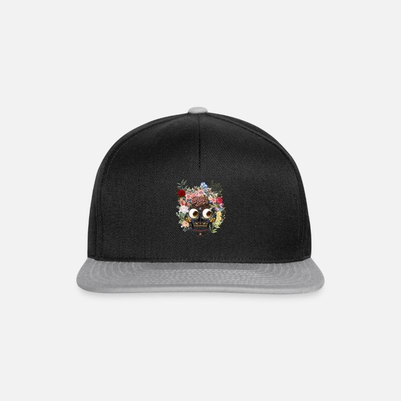 Blooming Brain - Snapback Cap - black/grey