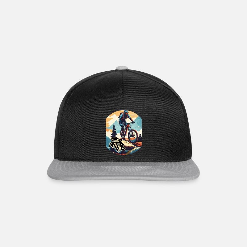MTB Mountain Bike - Snapback Cap - black/grey