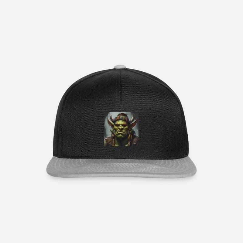 Orcish Tribal Chief - Snapback Cap - black/grey