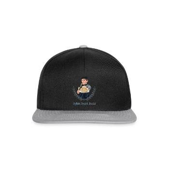 Rieser Grantler // Illustration - Snapback Cap - Schwarz/Grau - Vorne