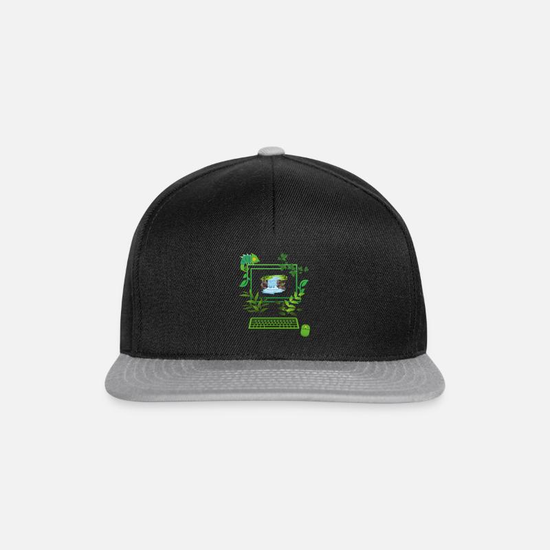 Grüne Technologie - Snapback Cap - Schwarz/Grau