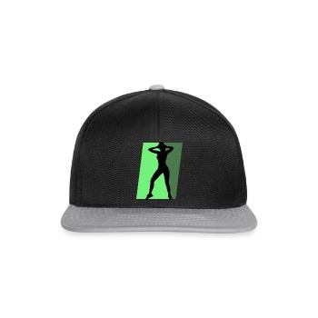 Entraînement à l’aérobic Aérobie - Casquette snapback - noir/gris - Devant