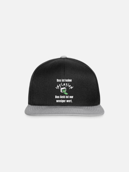 Inflation - Snapback Cap - Schwarz/Grau