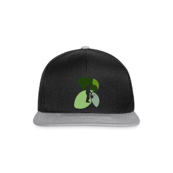 Jardin de fleurs - Casquette snapback - noir/gris - Devant