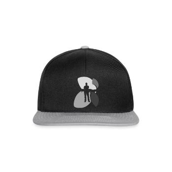 Stewardess Flight Attendant - Snapback Cap - black/grey - Front