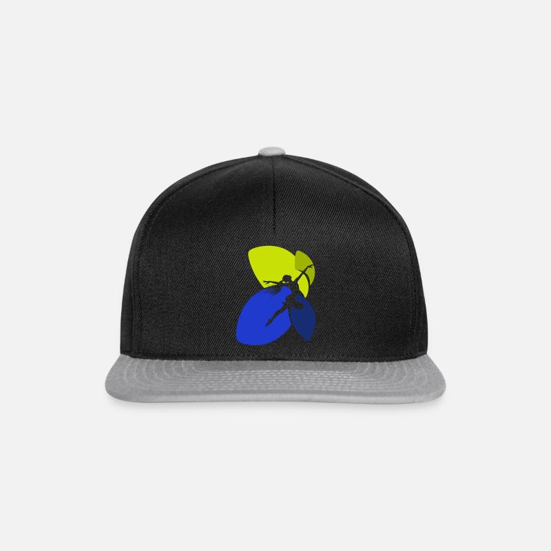 Handstand Gymnastik Gymnastiktrainer - Snapback Cap - Schwarz/Grau