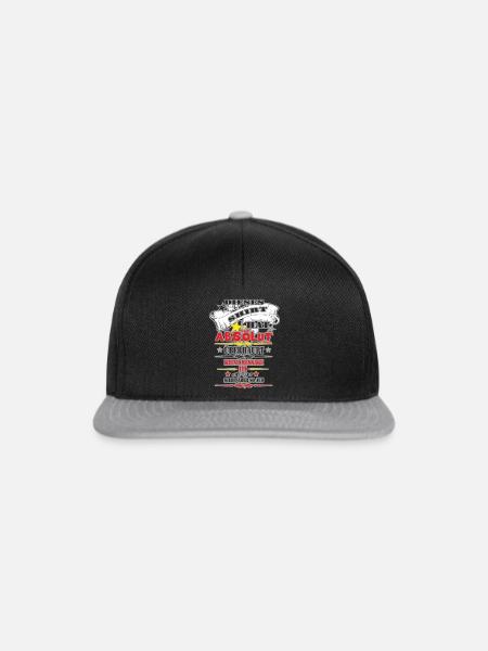 Keine Message - Snapback Cap - Schwarz/Grau