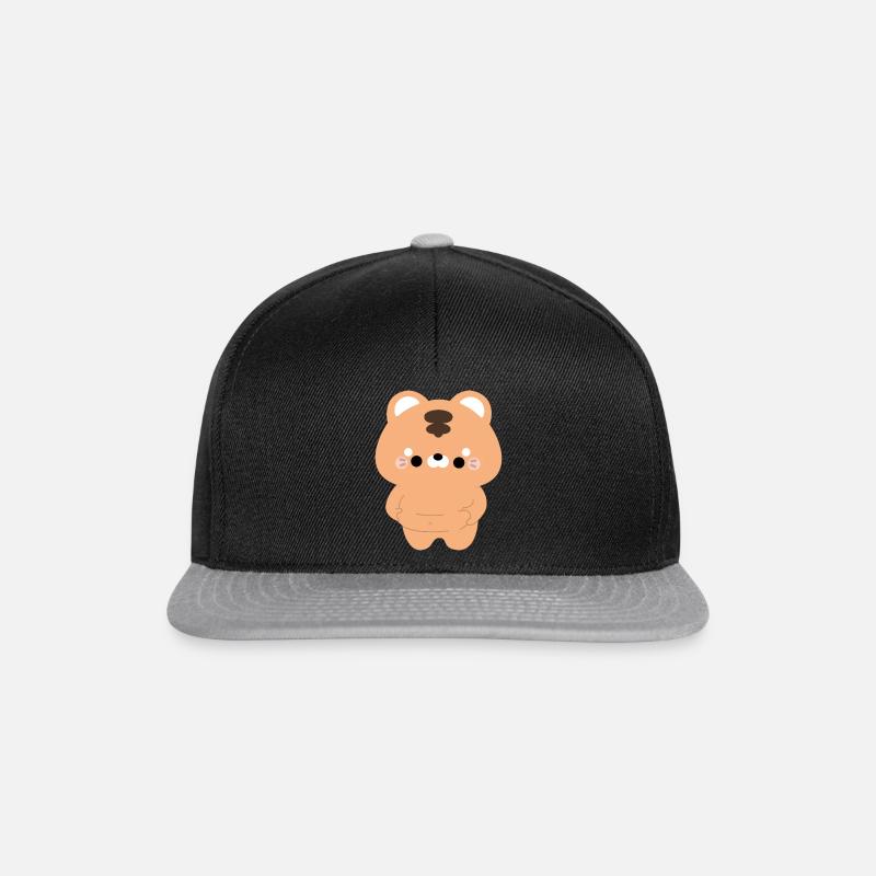Chonky Tiger - Snapback Cap - black/grey