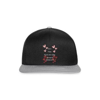 Design RKI Files 5 von R.St - Snapback Cap - Schwarz/Grau - Vorne