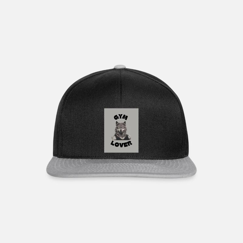 gym lover - Snapback Cap - Schwarz/Grau