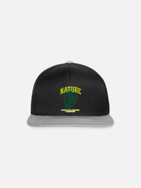 Nature HandPalm - Snapback Cap - Schwarz/Grau