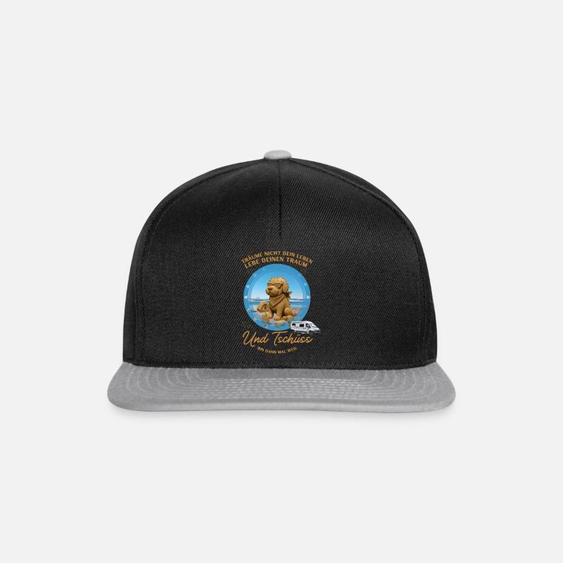Und Tschüss - Snapback Cap - Schwarz/Grau