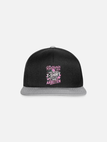 Rentnerin 2026 - Snapback Cap - Schwarz/Grau