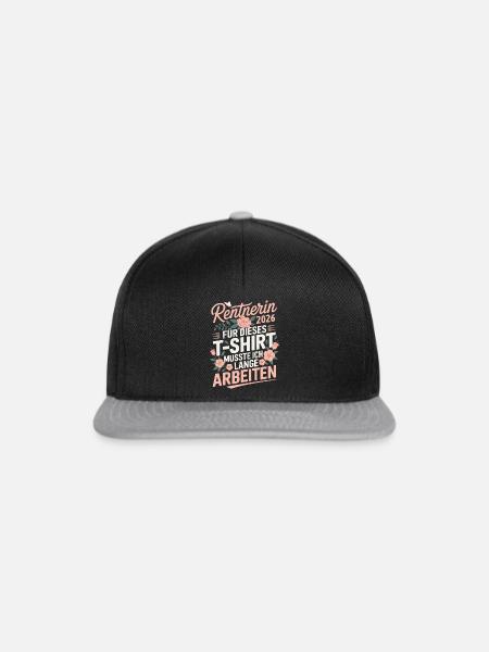 Rentnerin 2026 - Snapback Cap - Schwarz/Grau