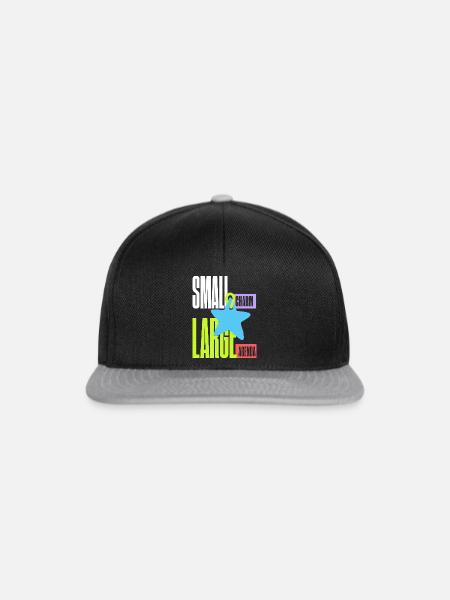 Sternanhänger – Small Charm Large Agenda - Snapback Cap - Schwarz/Grau