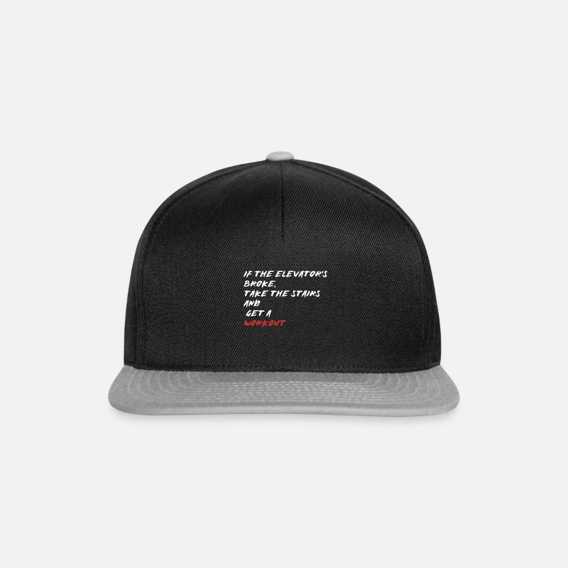 Towerrunning, Treppensteigen Elite Workout - Snapback Cap - Schwarz/Grau