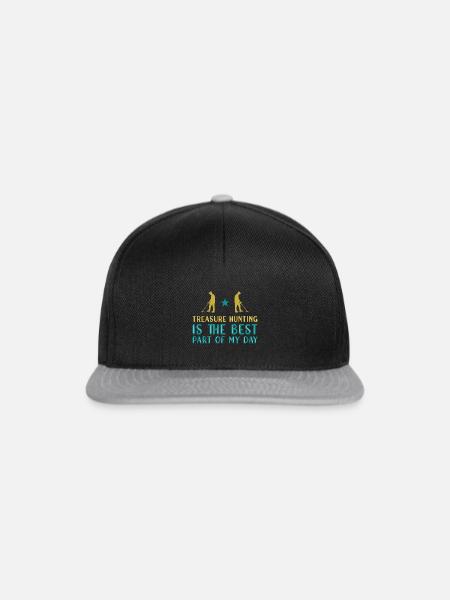 Schatzsucher Schatzsuche Metaldetektor - Snapback Cap - Schwarz/Grau