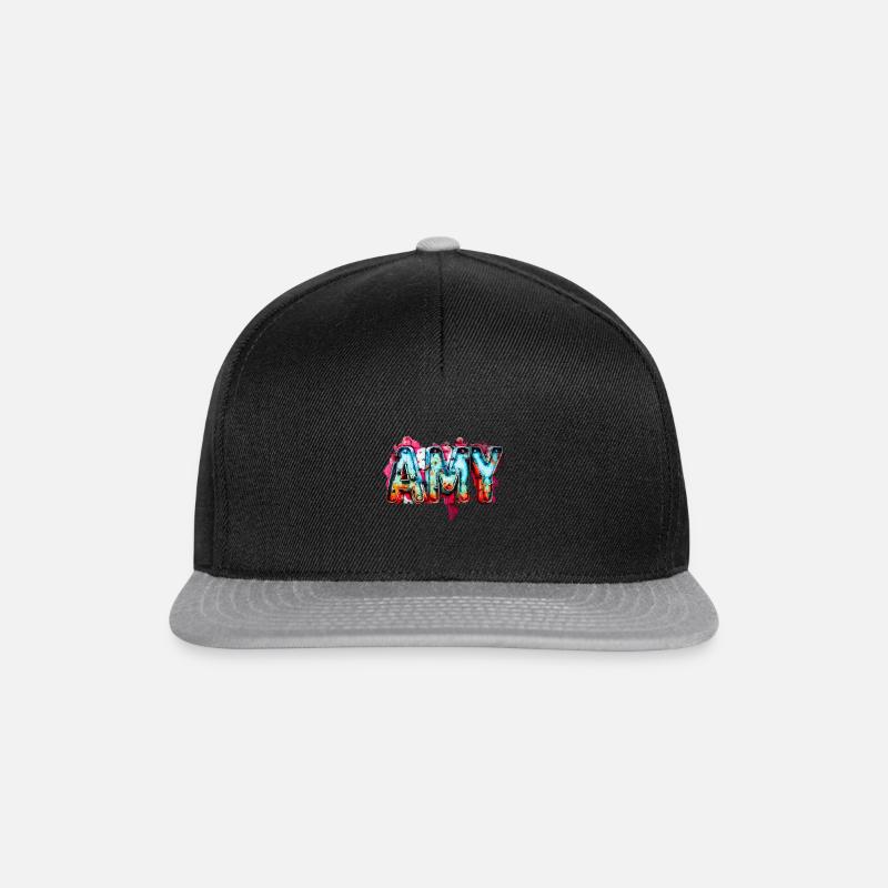 Name Amy Graffiti - Snapback Cap - Schwarz/Grau