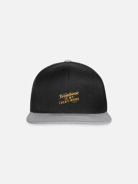 Posaune Posaunist - Snapback Cap - Schwarz/Grau