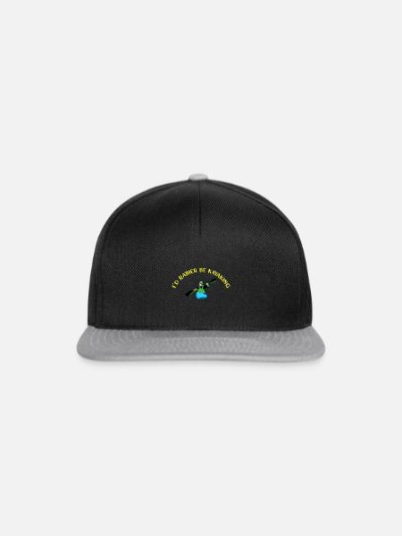 Kajak Kajakfahren - Snapback Cap - Schwarz/Grau