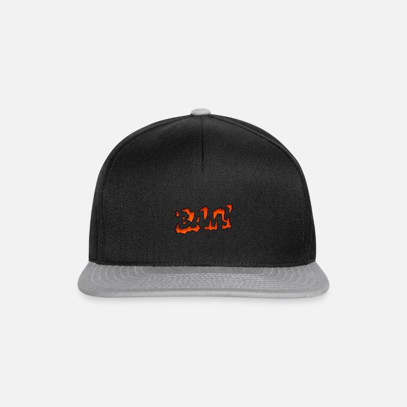 Graffity Text Art BAM ! - Casquette snapback - noir/gris