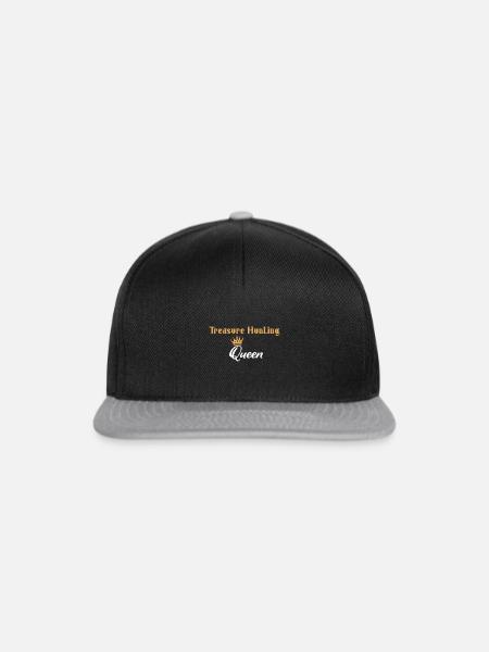 Schatzsucher Schatzsuche Metaldetektor - Snapback Cap - Schwarz/Grau