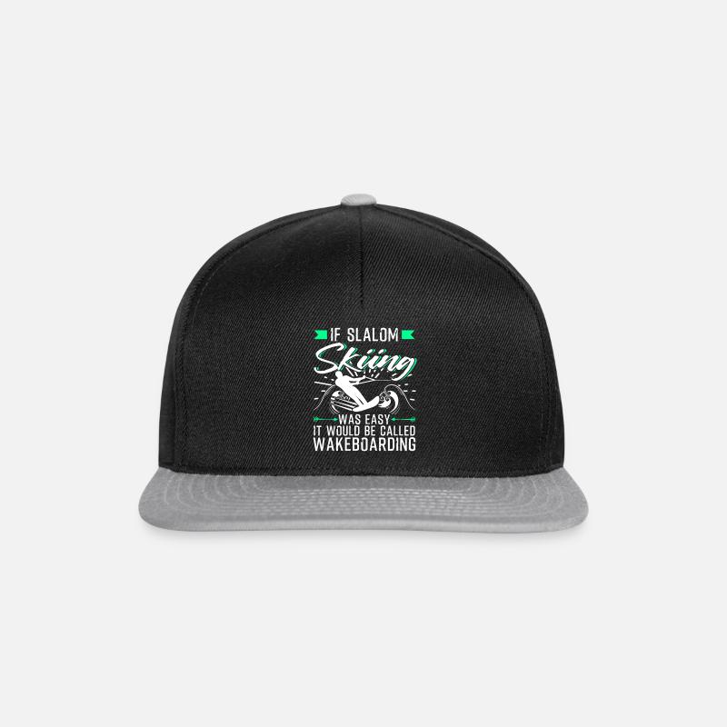 Funny water slalom skiing - Snapback Cap - black/grey