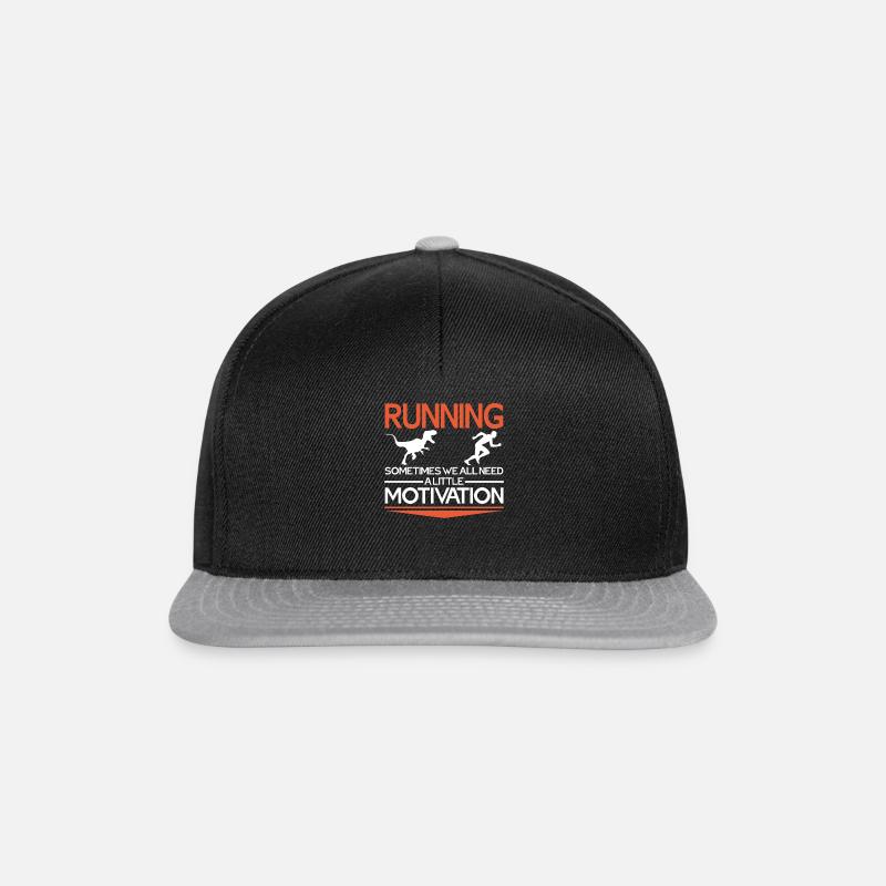 Running Motivation - Snapback Cap - Schwarz/Grau