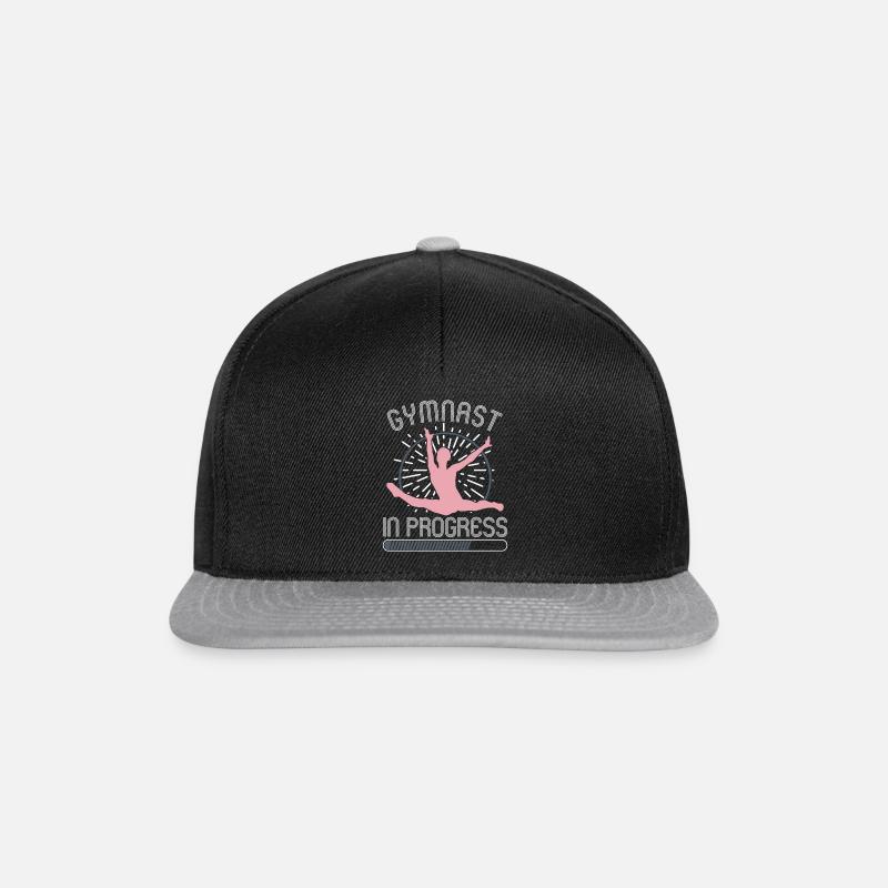 Gymnast In Progress Funny Gymnastics - Snapback Cap - black/grey