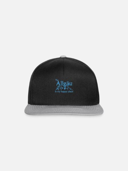 Allgäu Allgäuer - Snapback Cap - Schwarz/Grau