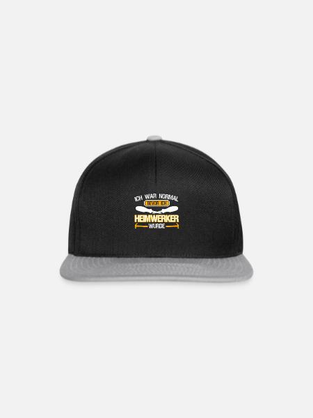 Heimwerker Witz Heimwerken - Snapback Cap - Schwarz/Grau