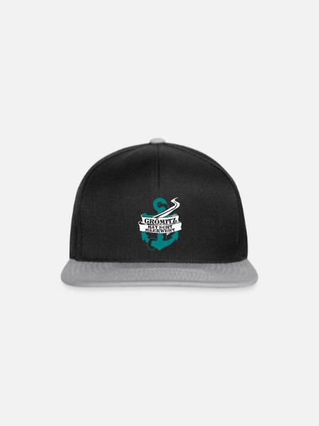 Grömitz Meerwert Ostsee - Snapback Cap - Schwarz/Grau