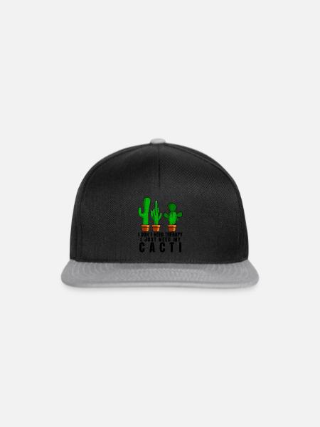 Cactus Therapy Cacti - Snapback Cap - Schwarz/Grau