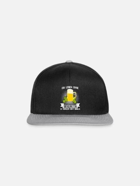 Biergarten Biertrinker Bier Bierkrüge - Snapback Cap - Schwarz/Grau