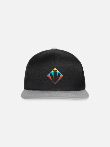 Longboard Longboarder Longboarding - Snapback Cap - Schwarz/Grau