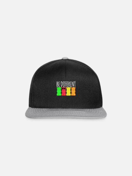Gummibärchen Gummibären - Snapback Cap - Schwarz/Grau