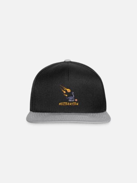 Mettbällchen Mettbrötchen Hackfleisch - Snapback Cap - Schwarz/Grau