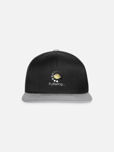 Pufferfish Bufferring - Snapback Cap - Schwarz/Grau