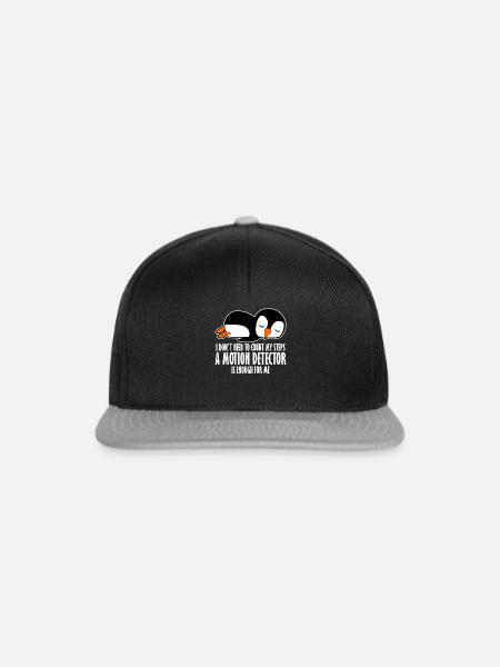Sleeping Penguins Lazy Penguin - Snapback Cap - Schwarz/Grau