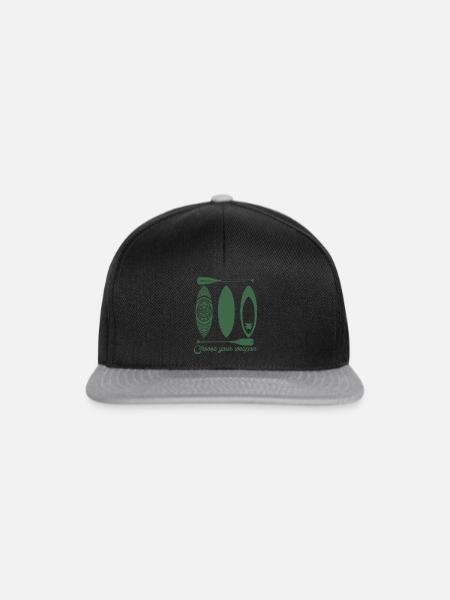SUP-Board Stand up Paddling Boards - Snapback Cap - Schwarz/Grau