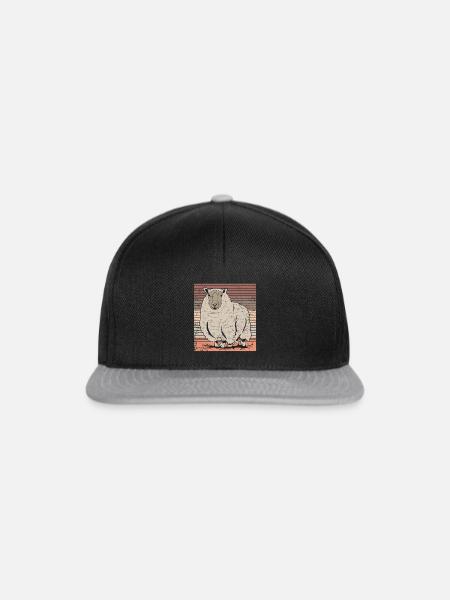 Schaf - Snapback Cap - Schwarz/Grau