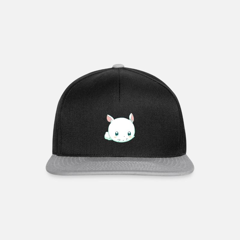 Hase Kawaii - Snapback Cap - Schwarz/Grau