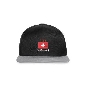 T-shirt de l’équipe de Suisse Gift Mountains Accueil - Casquette snapback - noir/gris - Devant