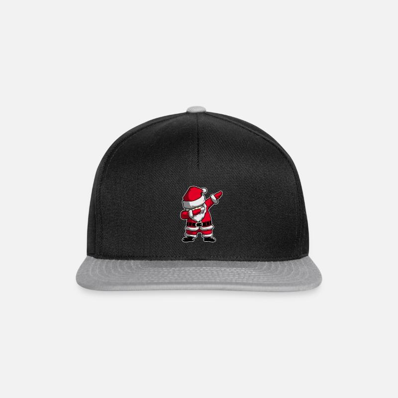 Dabbing Santa Christmas present - Snapback Cap - black/grey