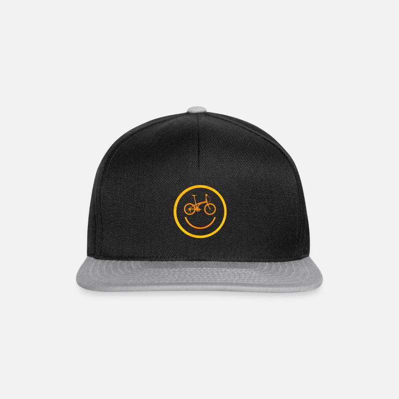 Fahrrad - Snapback Cap - Schwarz/Grau