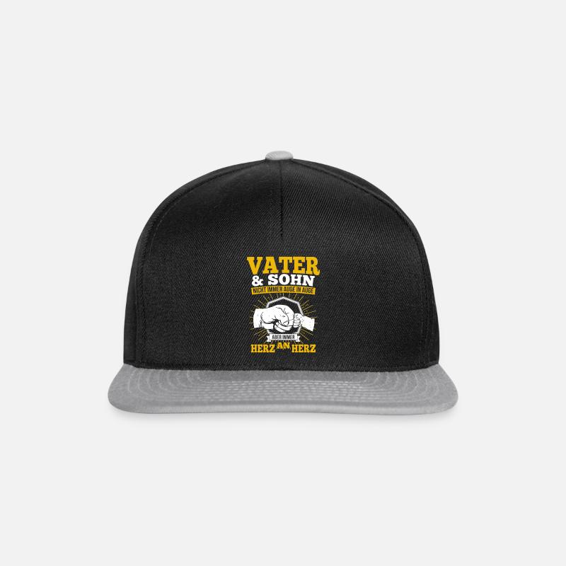 Vater und Sohn - Snapback Cap - Schwarz/Grau